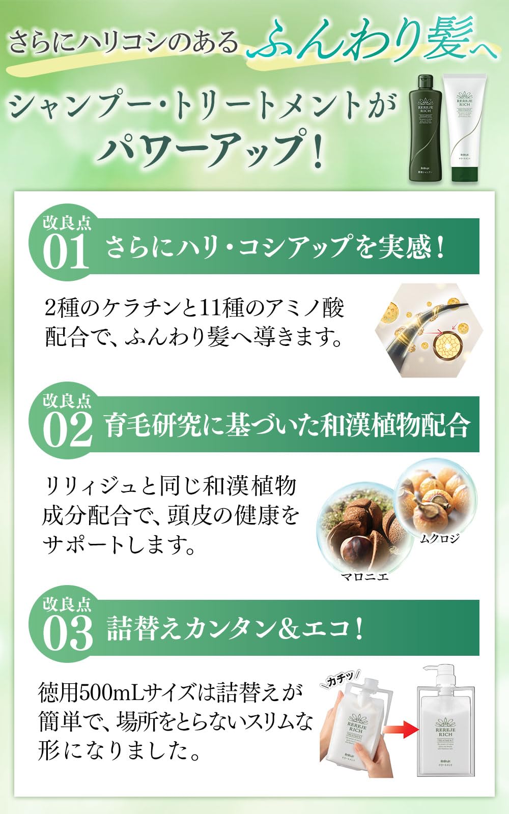 Amazon | ウェルベスト リリィジュ RICH薬用シャンプー 詰替え用