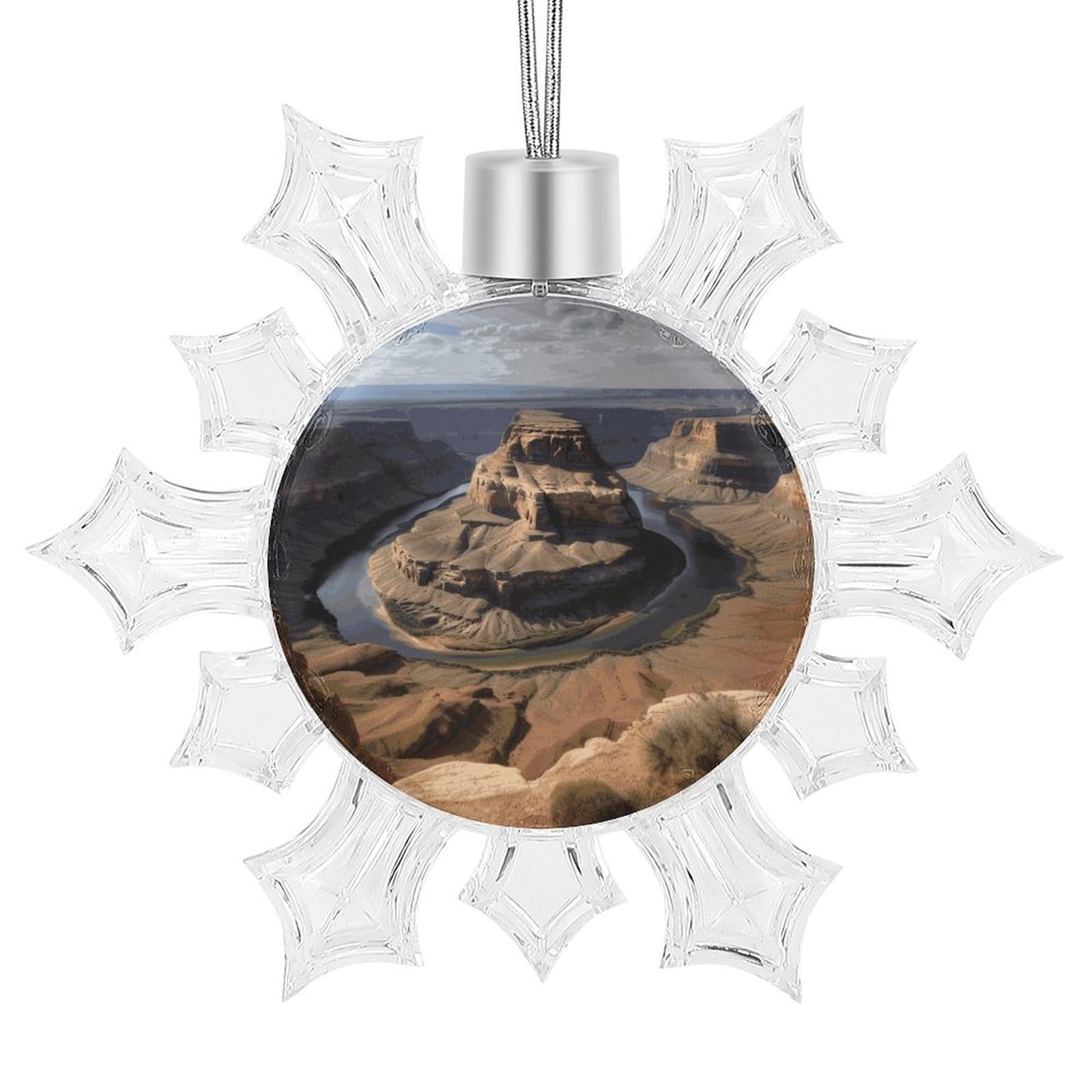 Décoration de Noël Grand Canyon Arizona en plastique et aluminium suspendue