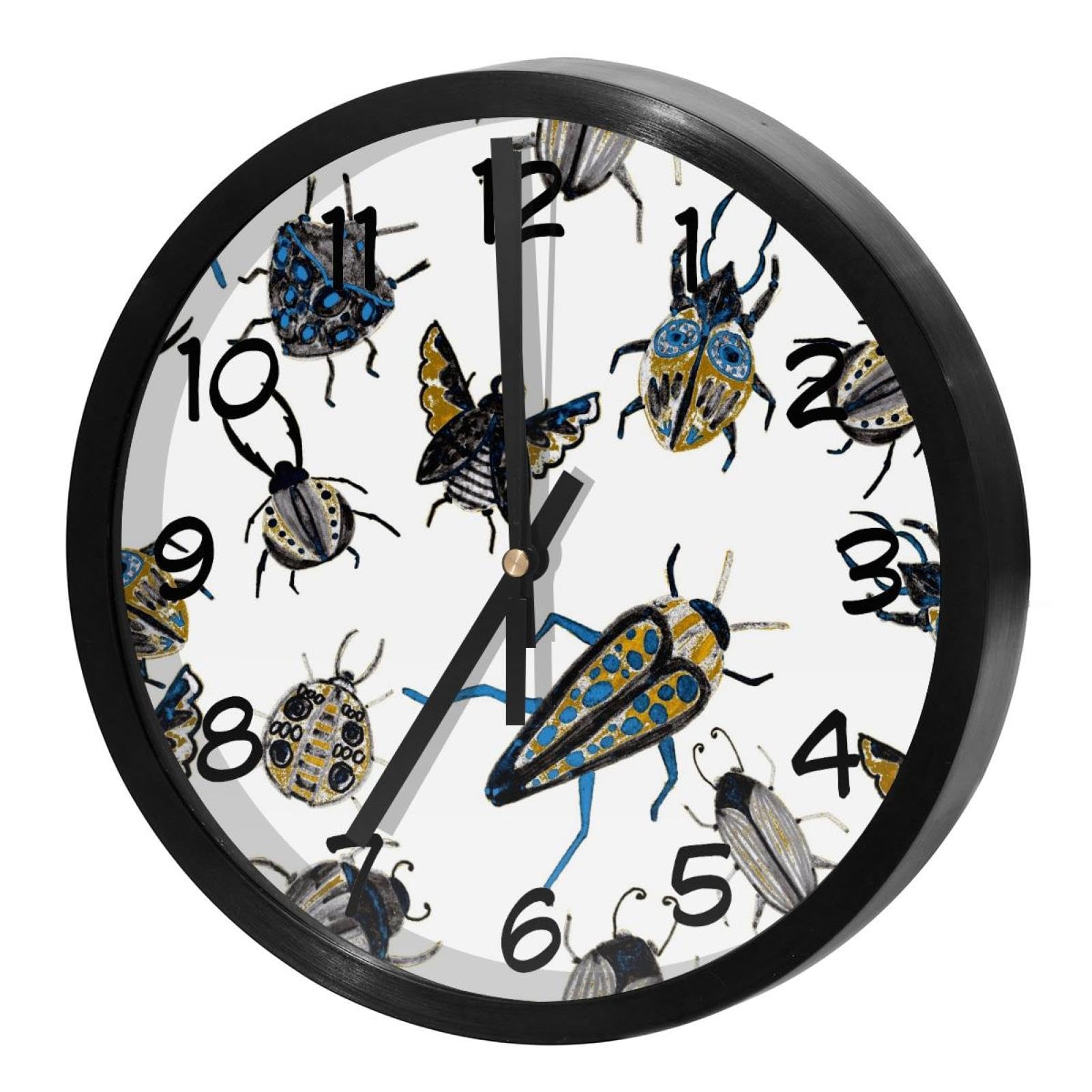 Horloge murale motif coccinelles, cadeau idéal pour la maison