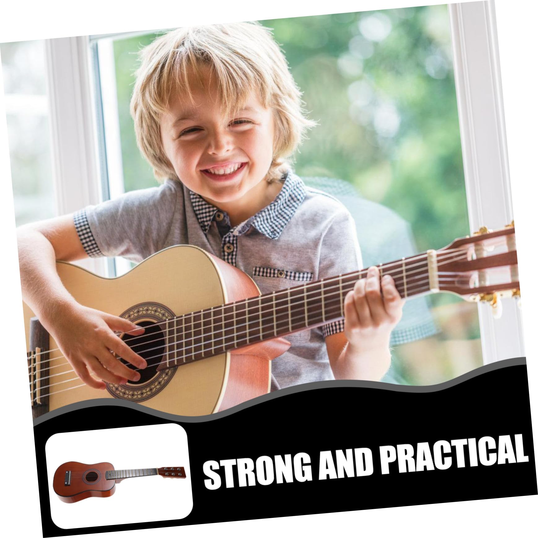 Juguete Pulgadas de Niños 23 de Madera para Guitarra para Principiantes