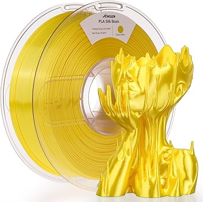 22 – AMOLEN Silk PLA Filament 3D Printer Filament 1.75mm +/- 0.02mm for 3D Printing 1kg(2.2lbs) Spool Compatible with Most FDM Printer