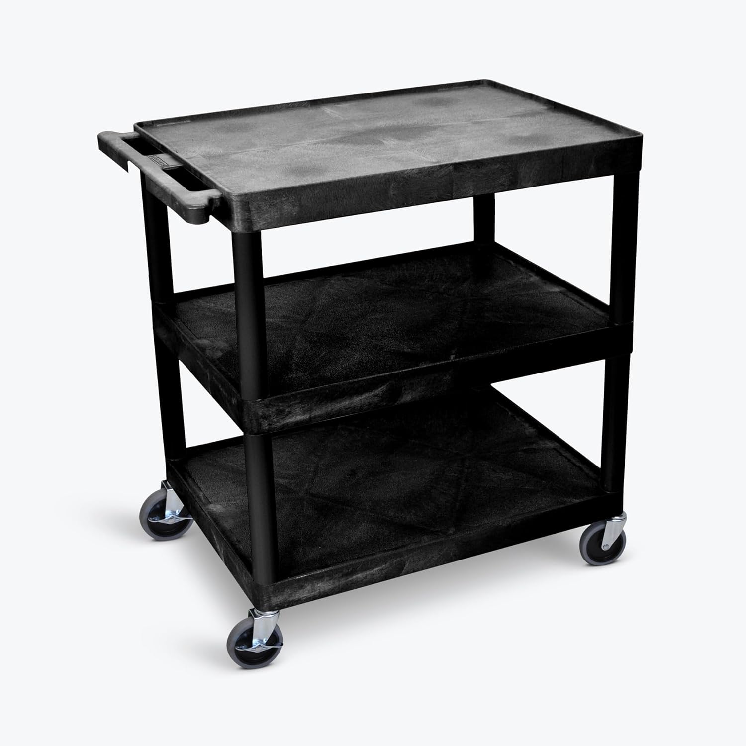 FSE 373-TC222-B Large Flat Shelf Cart - Three Shelves