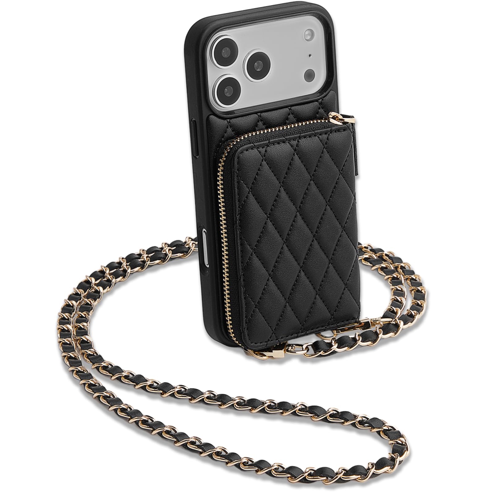 Amazon.com: LAMEEKU for iPhone 17 Pro Max Wallet Case with Card