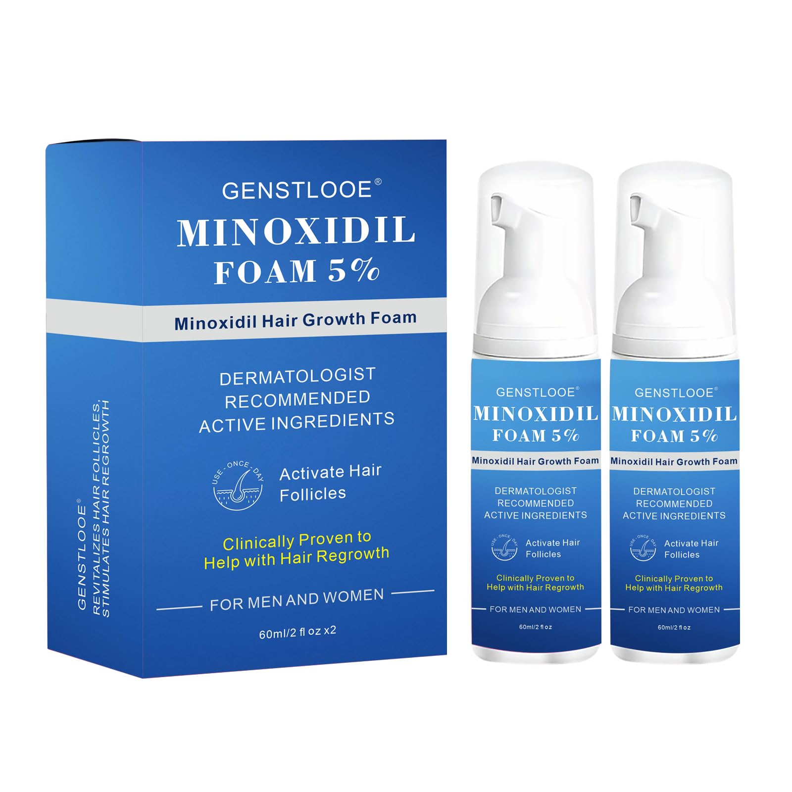 5 Minoxidil Foam for Women Hair Growth Extra Strength Hair Regrowth Treatment Nourish Scalp Revitalize Hair Follicles Reduce