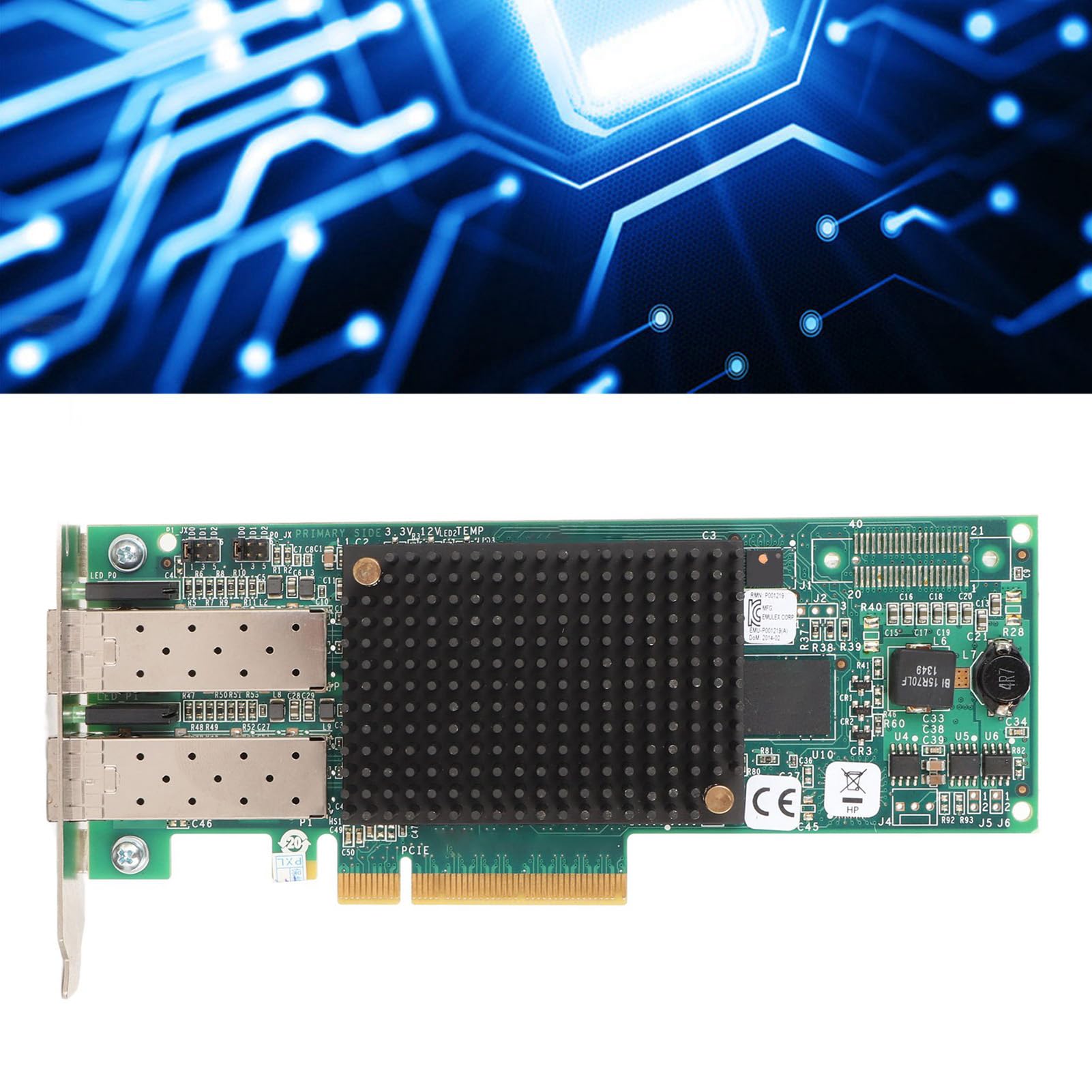 Amazon | SFP PCIE HBA カード、PC 用信頼性ファイバー HBA カード