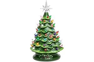 Best Choice Products 15" Ceramic Pre-Lit Christmas Tree Decoration