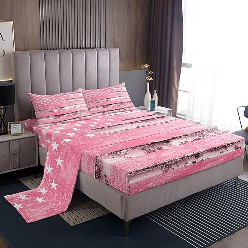 Miniatura 36 de Feelyou Sábanas de Flores Groovy con Bolsillo Profundo Sábana Bajera Ajustable 60S 70S 80S Flores Hippie Bohemias Juego de Sábanas Retro Floral Boho