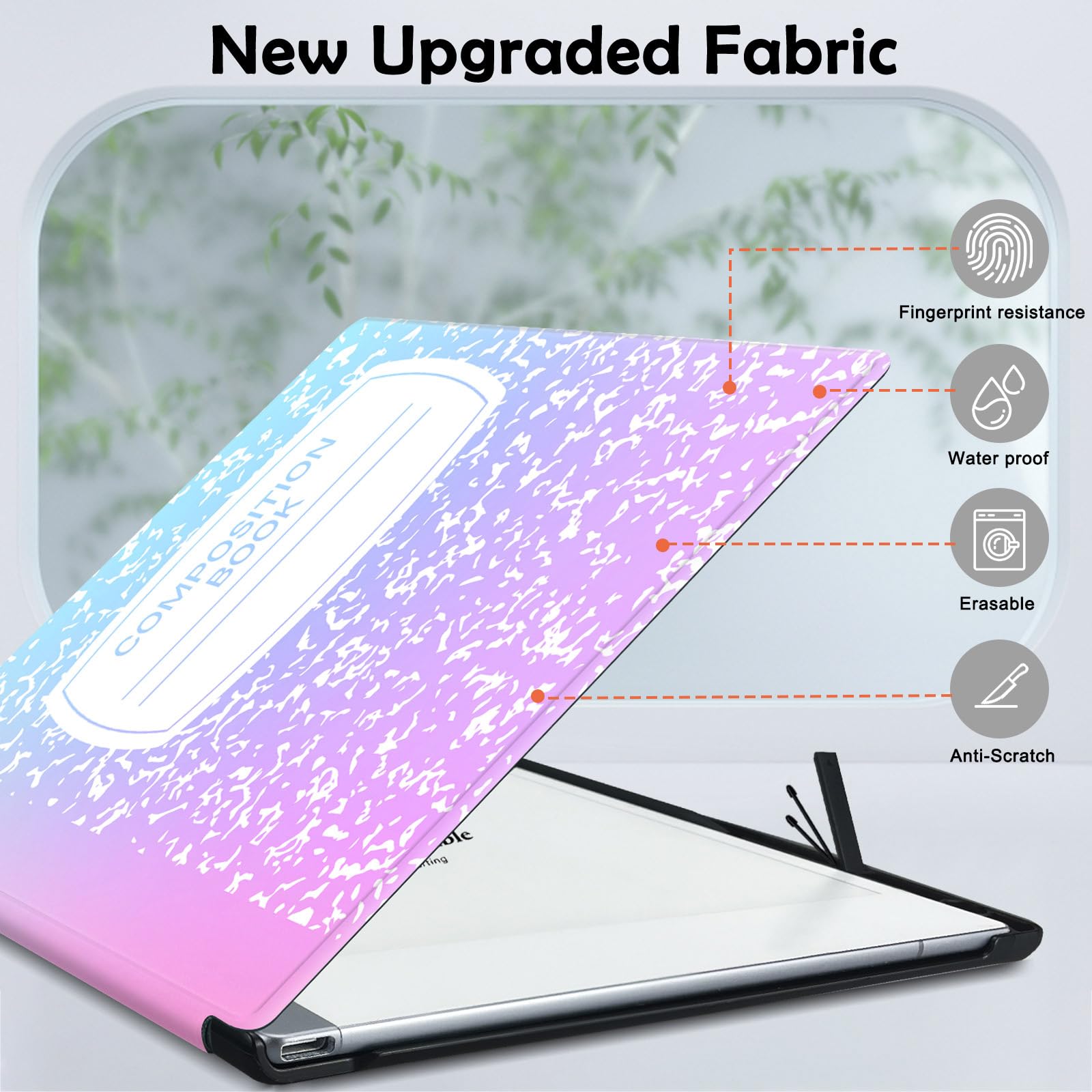 Aippdo, Schutzhülle für Remarkable 2 Paper Tablet 26,2 cm (10,3 Zoll) 2020, leichte und harte Rückseite, mit integriertem Stifthalter, 2 Remarkable-Stiftspitzen inklusive