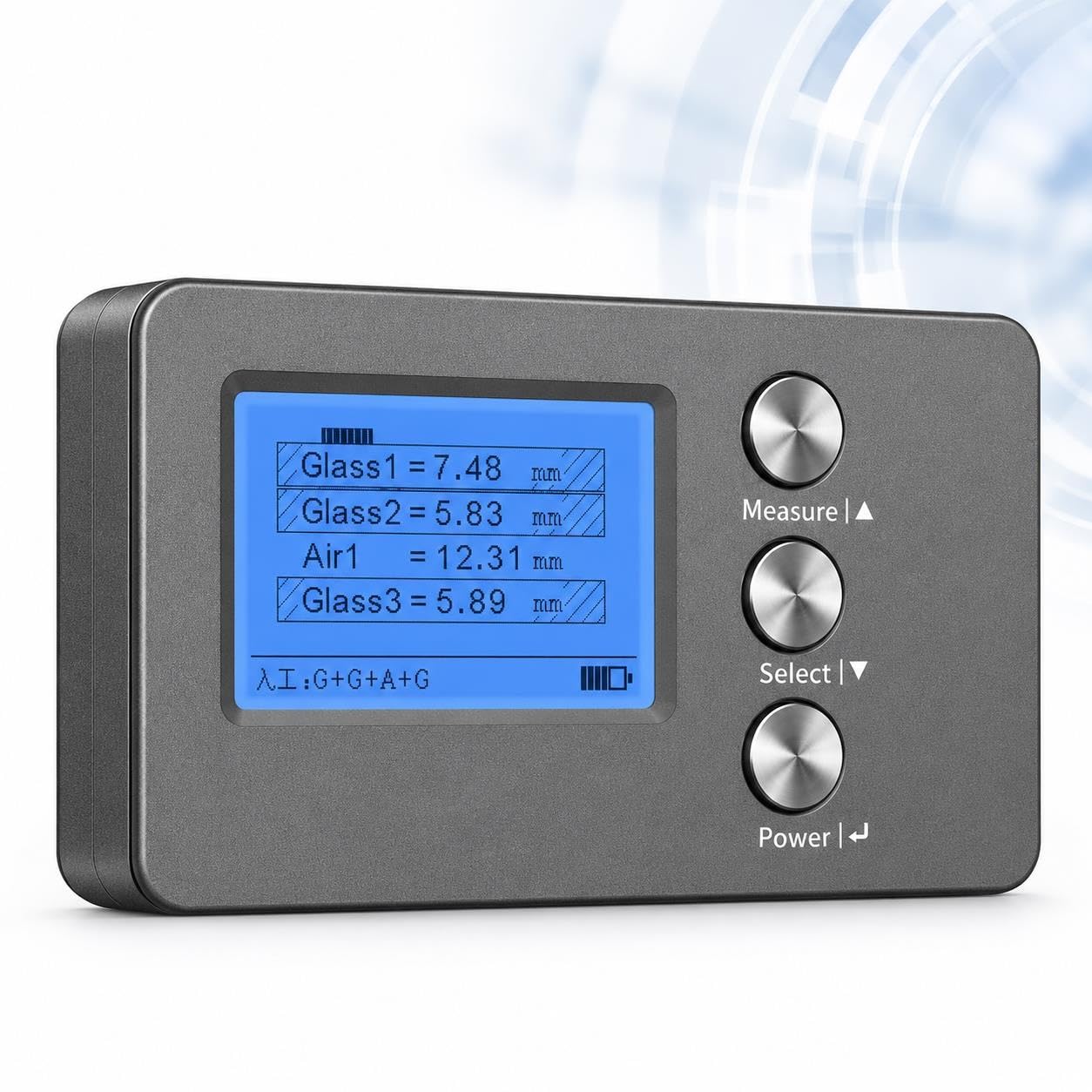 Medidor espesor de vidrio, Probador de espesor vidrio LCD