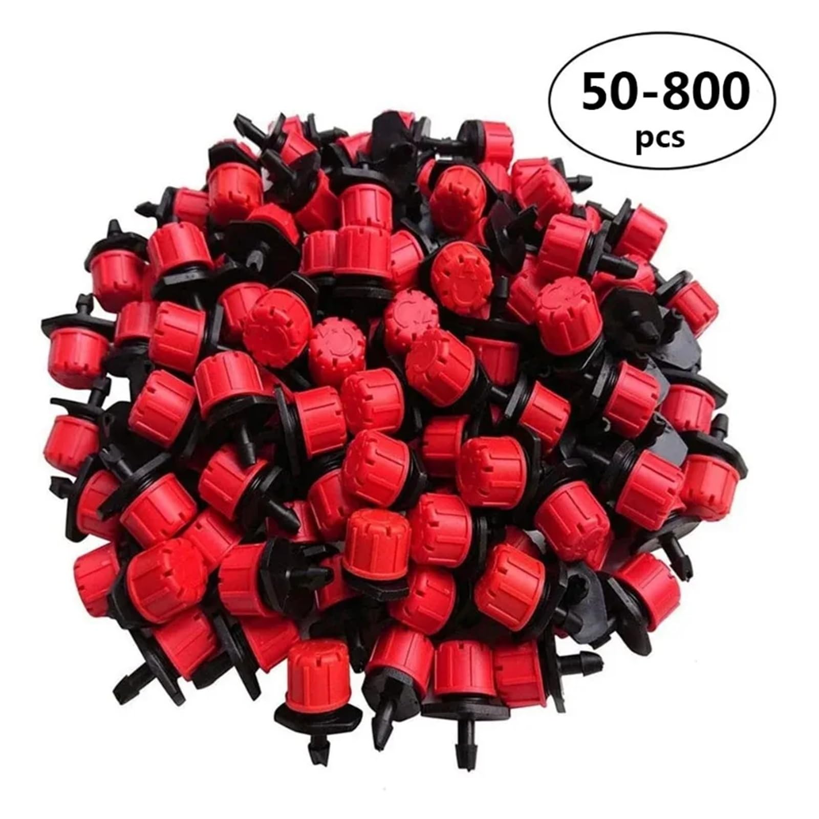 Accessori per Navi 50-800 Pezzi gocciolatori Regolabili for irrigazione irrigatori 1/4'' gocciolatore Micro irrigatori for irrigazione a Goccia Accessori per l'irrigazione(100 PCS)