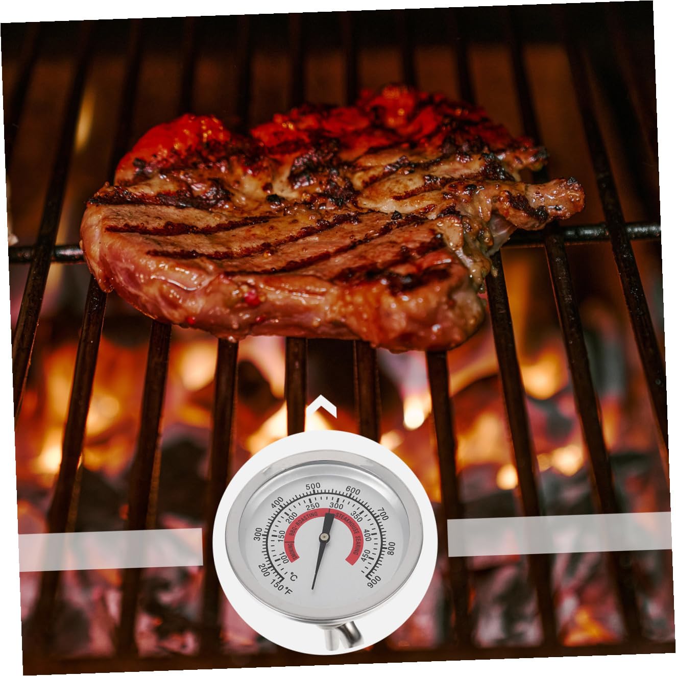 Sosoport 5 Stück Oven Thermometer Bimetallisches Thermometer für Grill und Backofen Temperaturbeständig für Bbq und Heimisches Präzise Temperaturmessung für Ergebnisse