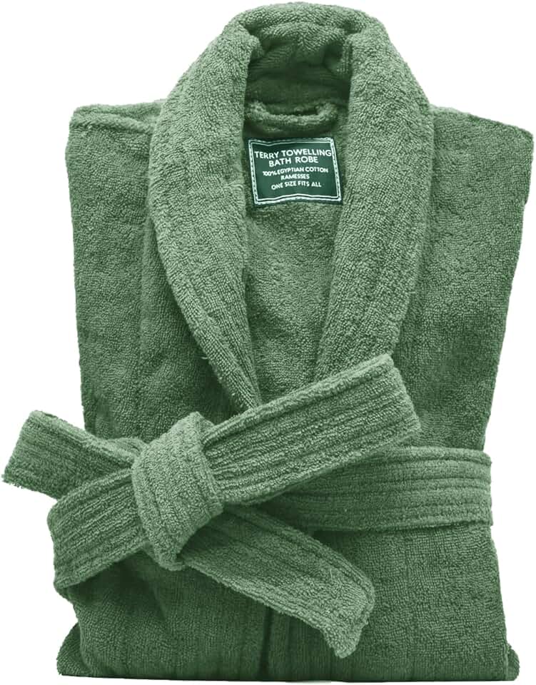 Marquess All-Cotton Bathrobe Thick Plush Cloth Housecoat Terry Toweling, Sweat Steaming Clothes Comfortable & Warm