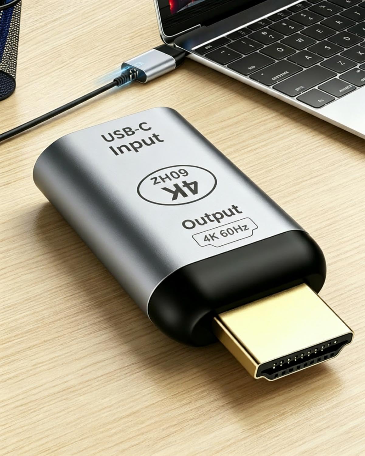 Adattatore HDMI a USB C, adattatore USB C a HDMI 4K 60Hz maschio per display, monitor, TV, laptop, telefono e tablet, adattatore HDMI compatibile con modalità specchio ed espansione