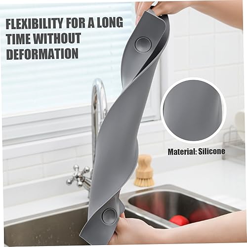 Miniatura 2 de Protector contra salpicaduras para fregadero de cocina, ventosa, impermeable, diseño de pendiente, protector contra salpicaduras de silicona,