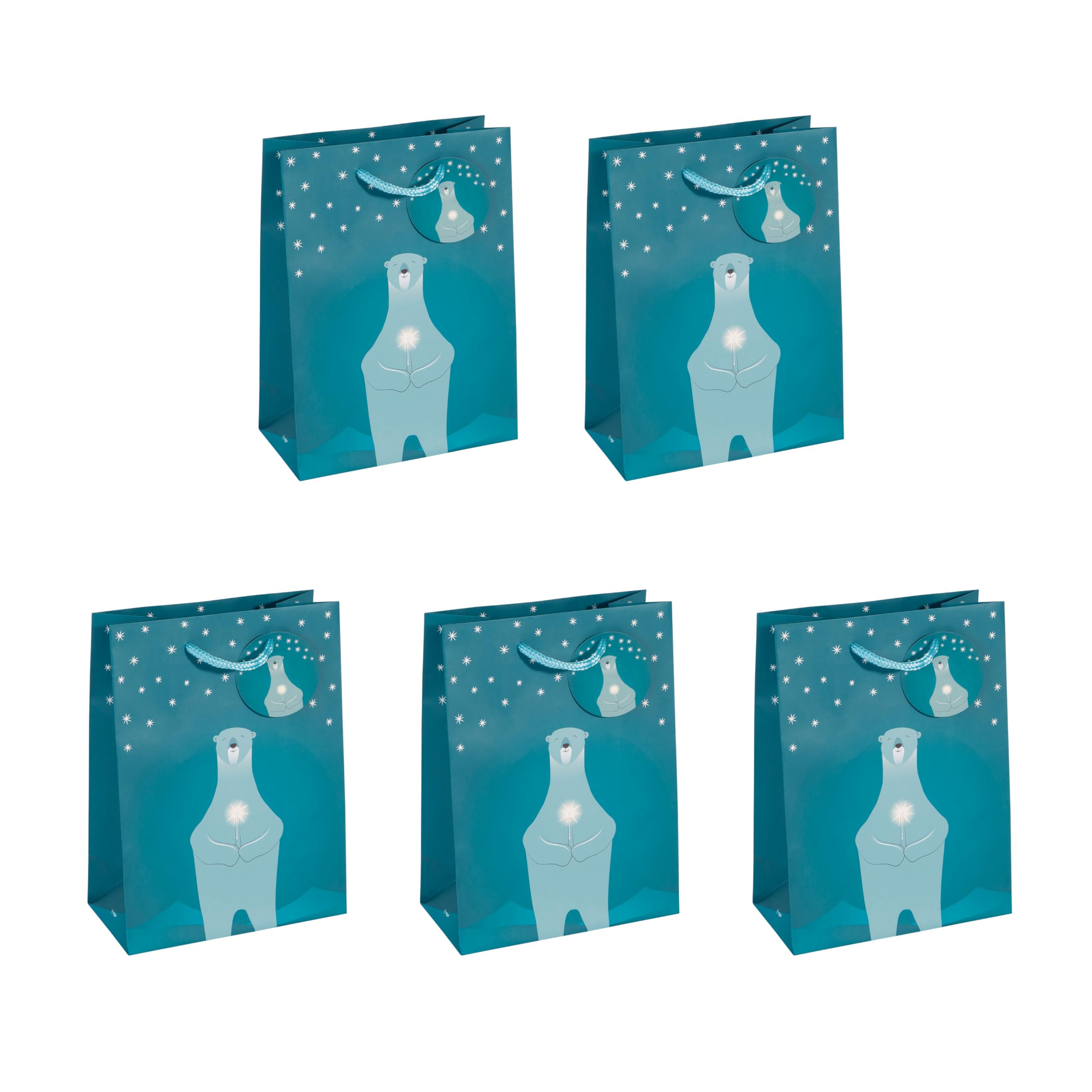 SIGEL GT053 Gift bag small, petrol Blue, 17 x 23 cm