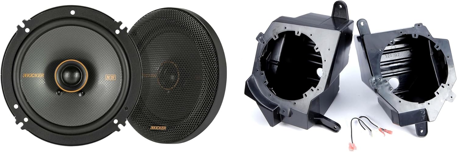 KICKER KSC 6.5" con Speaker Pods - Compatible Wrangler JL/Gladiator