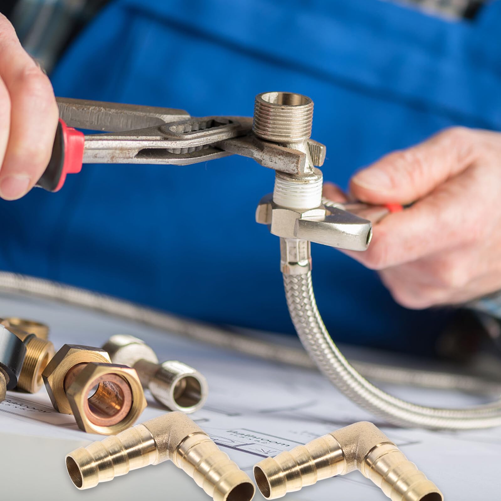 10 pezzi Raccordi Rame Gomito Pex per Riparazione Tubo Fittings Resistenti Corrosione Antigelo Compatibili con Sistemi Morsetti in Acciaio Installazione Facile e Sicura