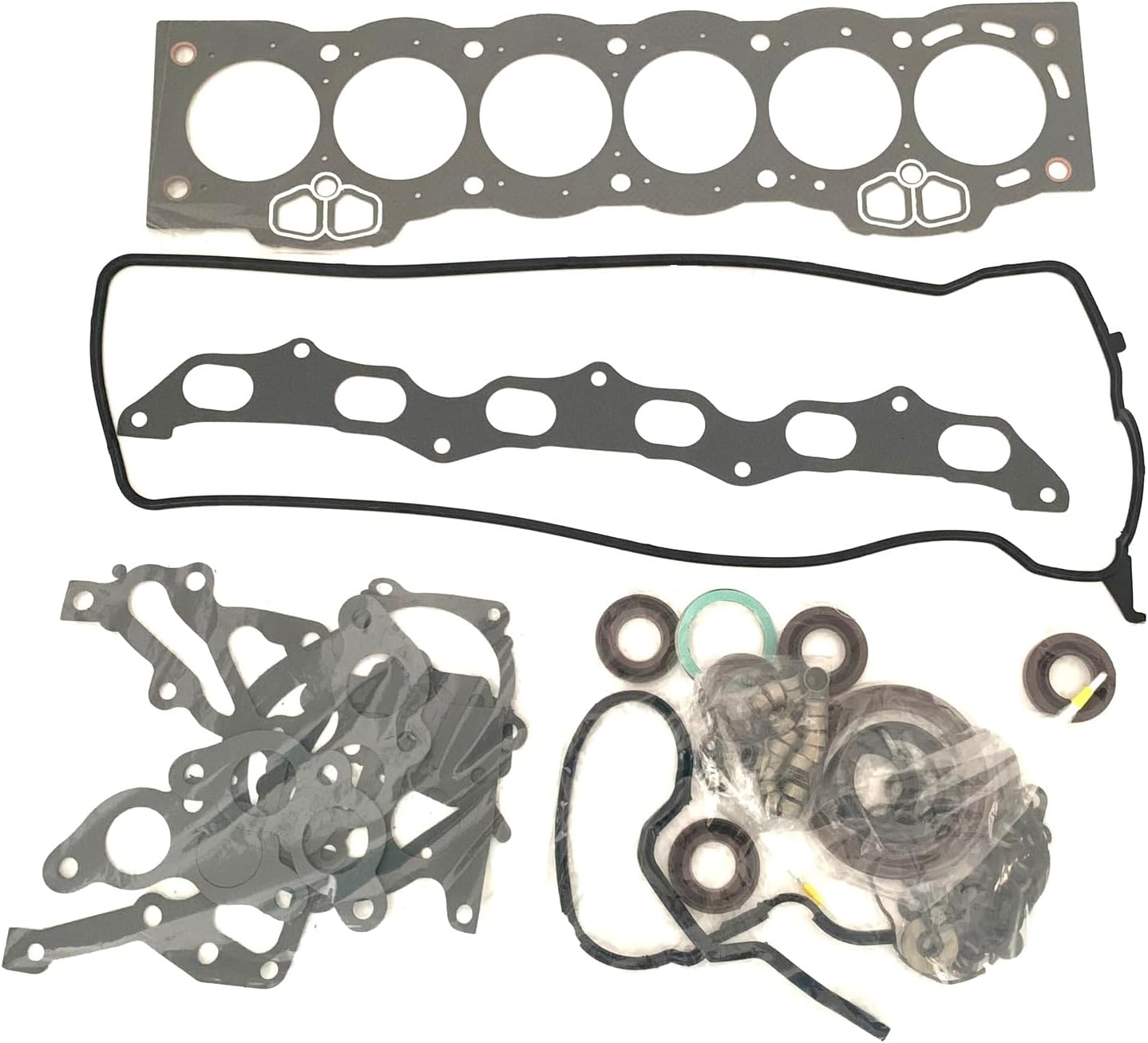 1GFE 1G-FE GFE Engine Complete Gasket Set (for Old Model Engine) 04111-70062 04111-70061 Full Gasket Set Compatible for Toyota Cressida Saloon GX81 2.0L Application Engine Parts