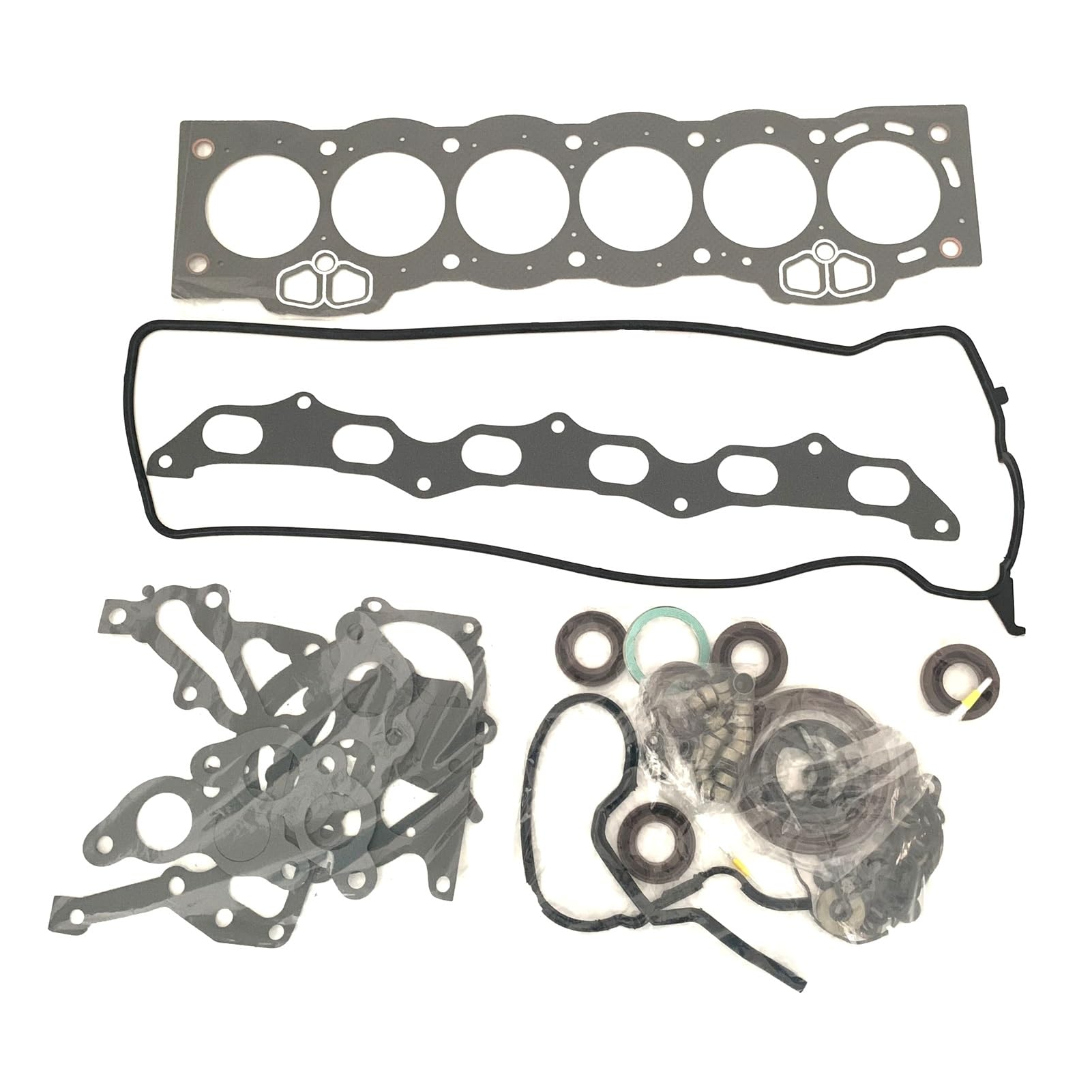 1GFE 1G-FE GFE Engine Complete Gasket Set (for Old Model Engine) 04111-70062 04111-70061 Full Gasket Set Compatible for Toyota Cressida Saloon GX81 2.0L Application Engine Parts