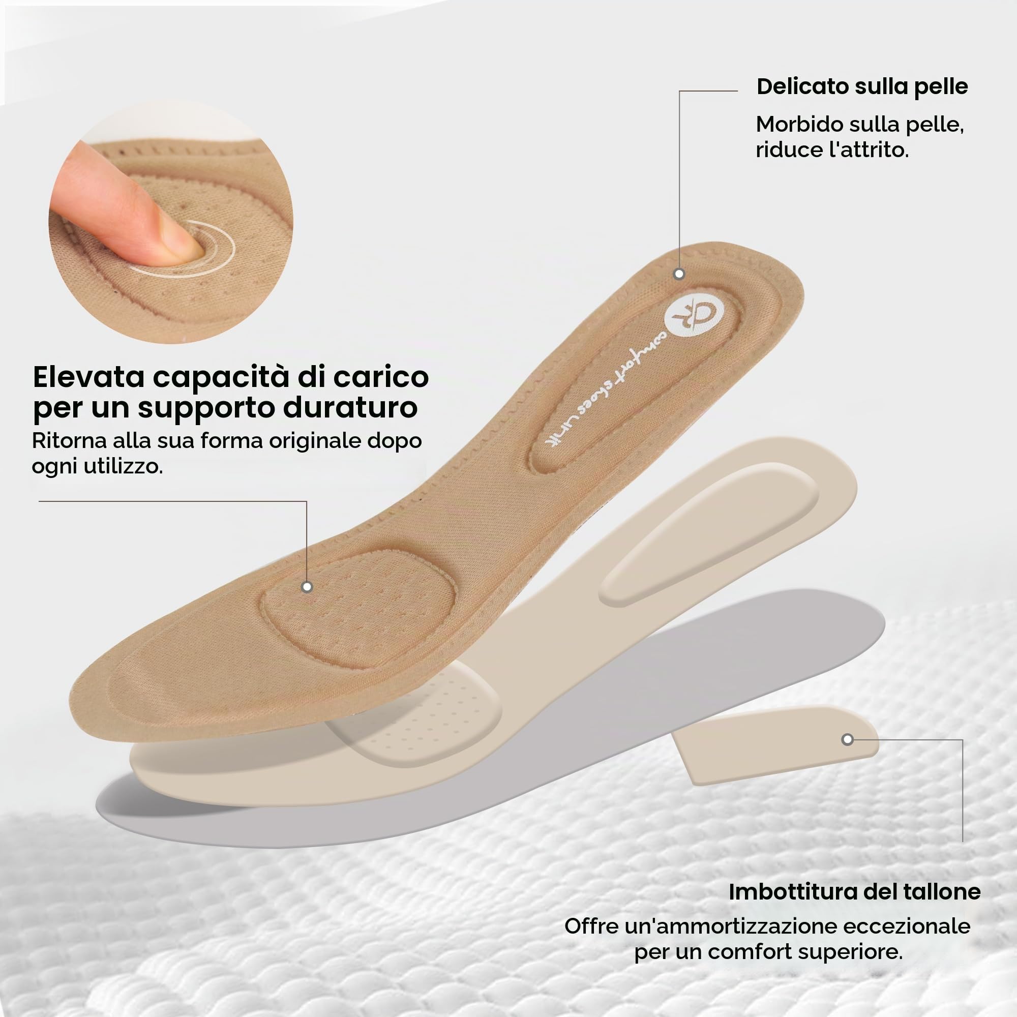 Ortho+rest Scarpe Eleganti Donna per Alluce Valgo con Tacco Basso - Loafer Ortopediche Slip-on (40,Nude)