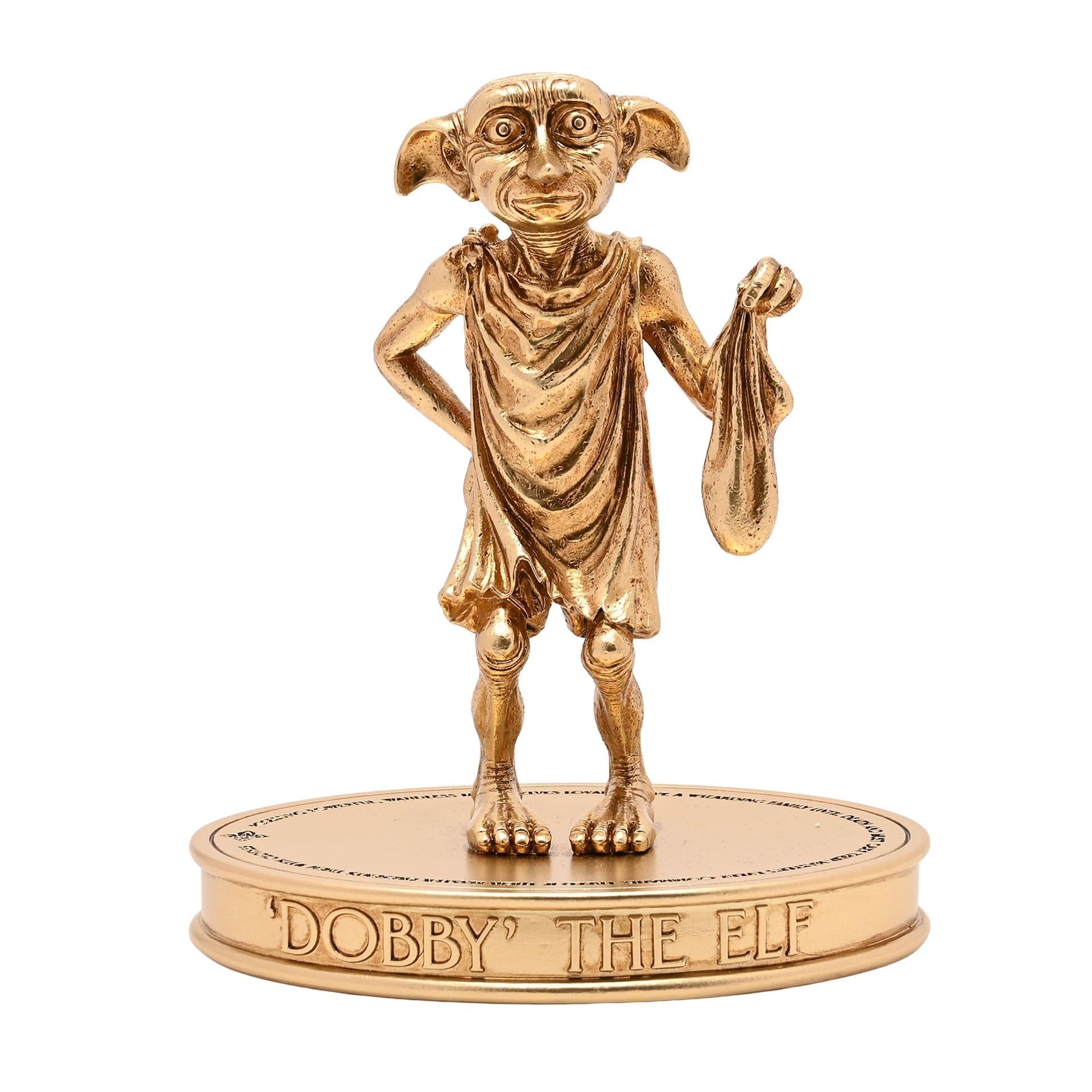 Widdop And Co Gold Harry Potter Dobby Herbology Figurine – Warner Bros Collectable Ornament, Magical Home Décor Gift For Harry Potter Fans & Collectors