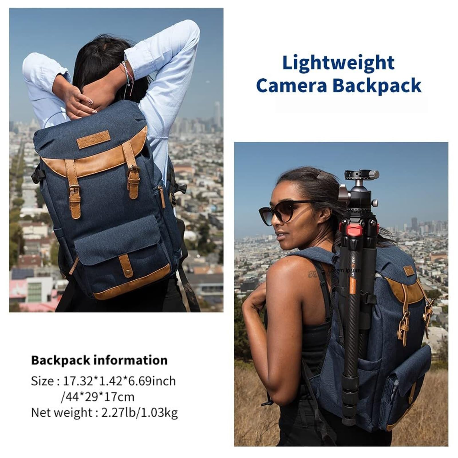 Borsa fotografica impermeabile for zaino fotografico multifunzionale Zaino