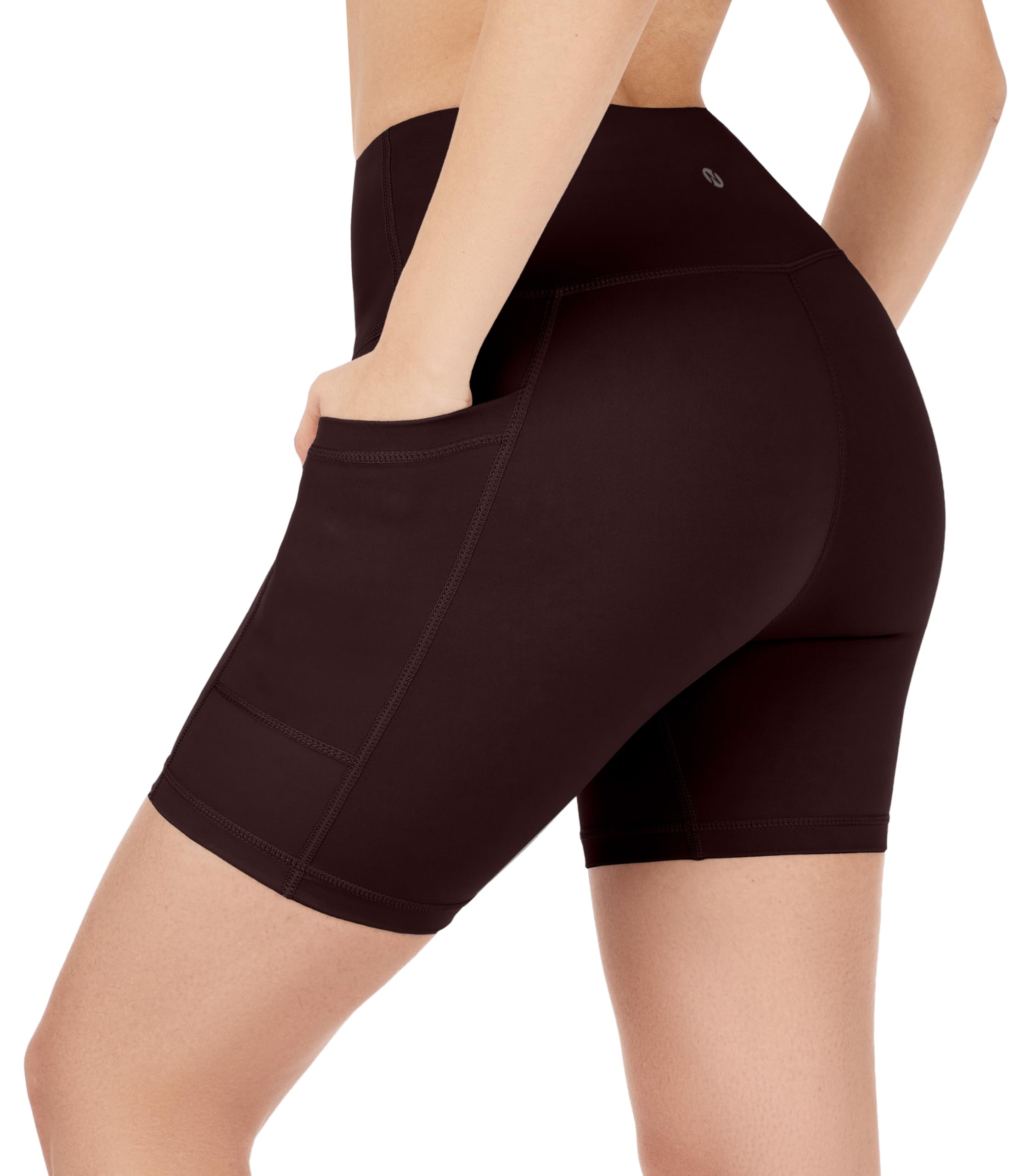 Nirlon NirLUX Yoga Shorts for Women - Soft Womens Workout Leggings for Gym & Yoga - Womens Biker Shorts with Pockets