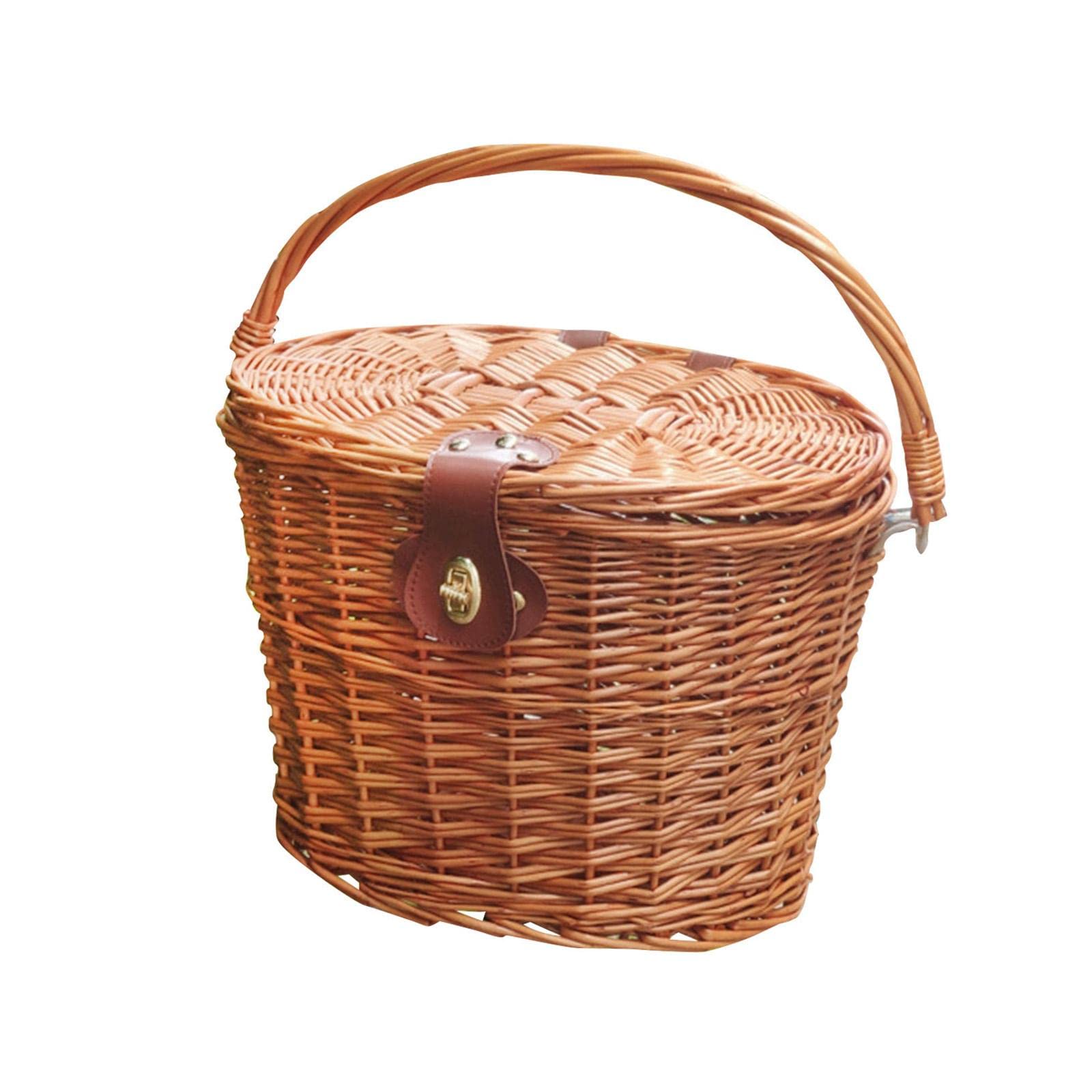 Cestino da Bicicletta, Accessorio Decorativo, Ornamento Fatto a Mano in Stile retrò per Ragazze Che Amano Il Campeggio.