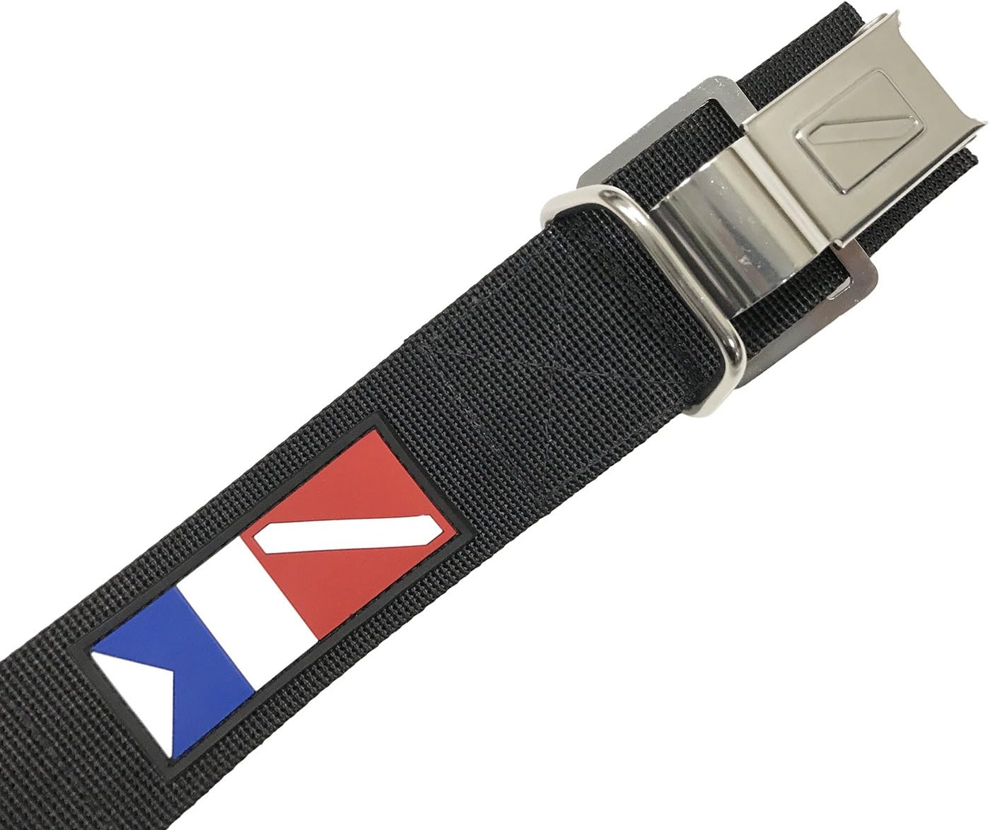 Scuba Choice Diver Logo Cylinder Tank Band Belt with Stainless Steel Cam Buckle, Black