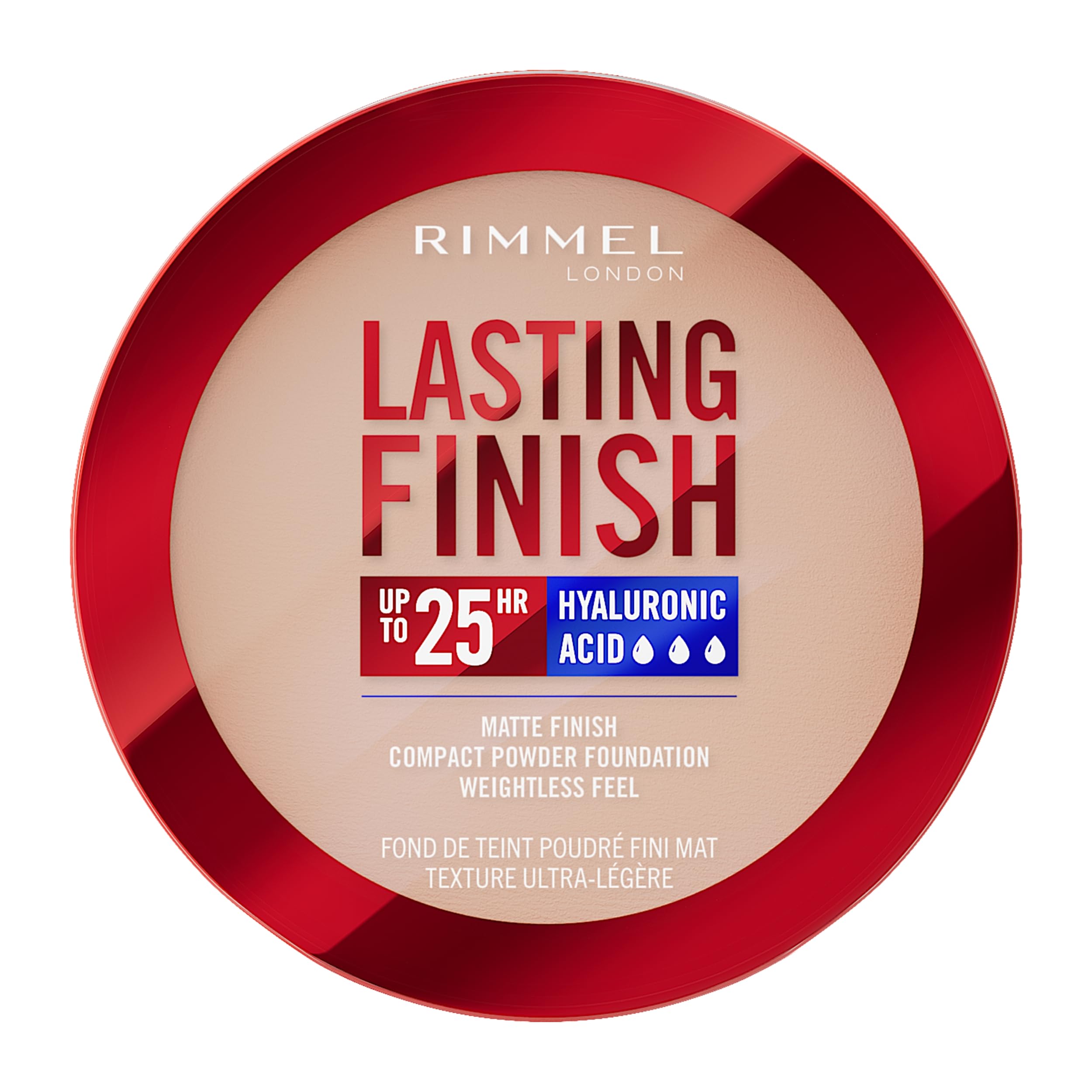 Lasting Finish 25 HR Compact Foundation 004 Rose Ivory, Matte Buildable Coverage, Powder-to-Cream, Anti-Pollution Shields, SPF 20, Hyaluronic Acid, Waterproof, Hides Imperfections