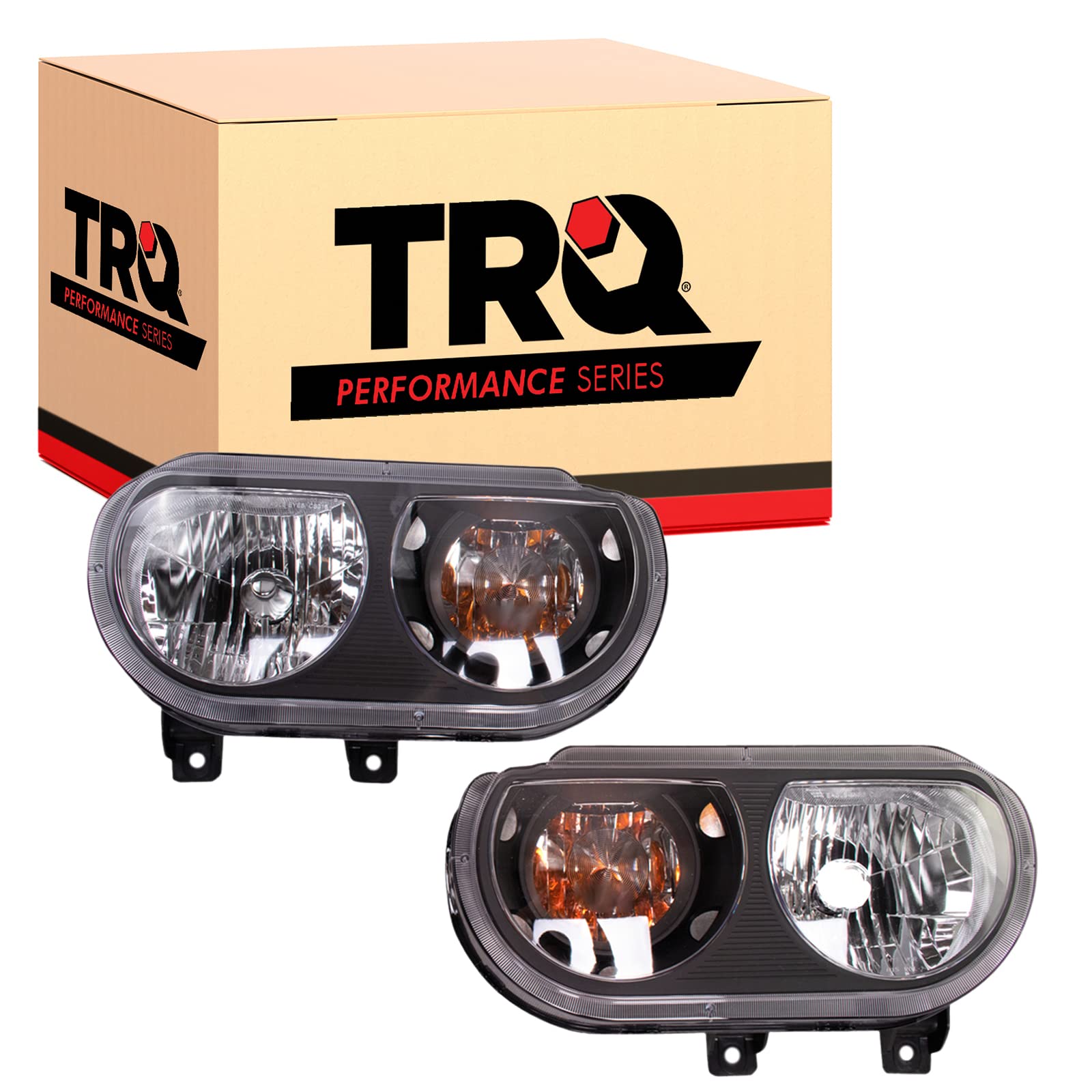TRQ Headlight Assembly Set Driver & Passenger Side FO2502153 FO2503153 Compatible with 97-07 Ford — view 29