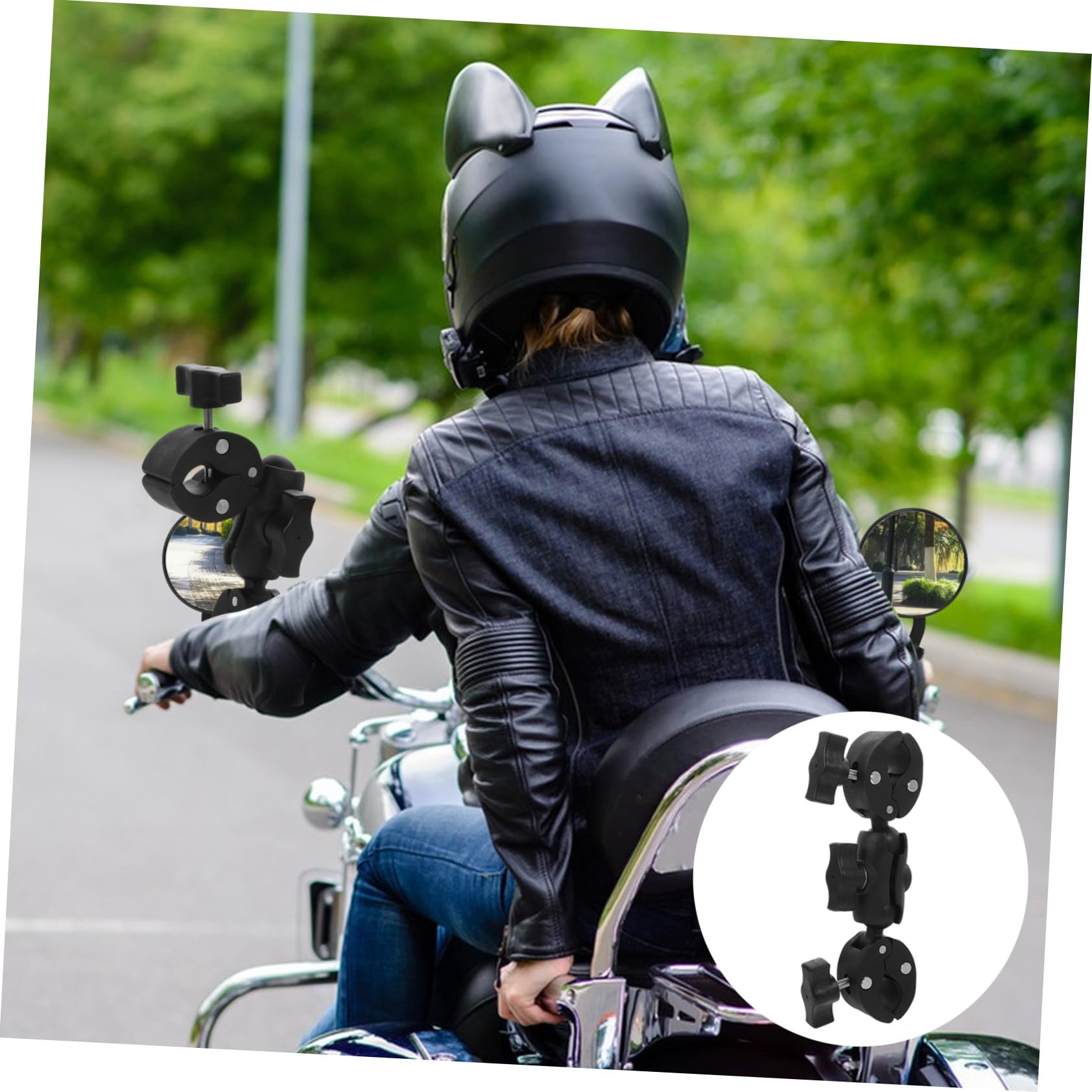 Mobestech Motorcycle Camera Holder Ball Head Mount Universal Clamp for Motorbike and Outdoor Photography
