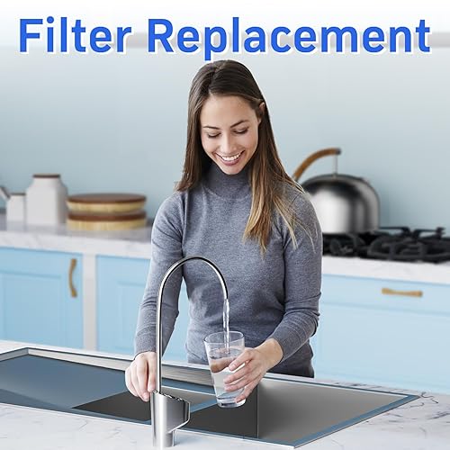 Miniatura 8 de Vortopt Purificador de agua para debajo del fregadero 1000GPD 3:1 puro para drenar, sistema de filtro de agua RO sin tanque, purificación de