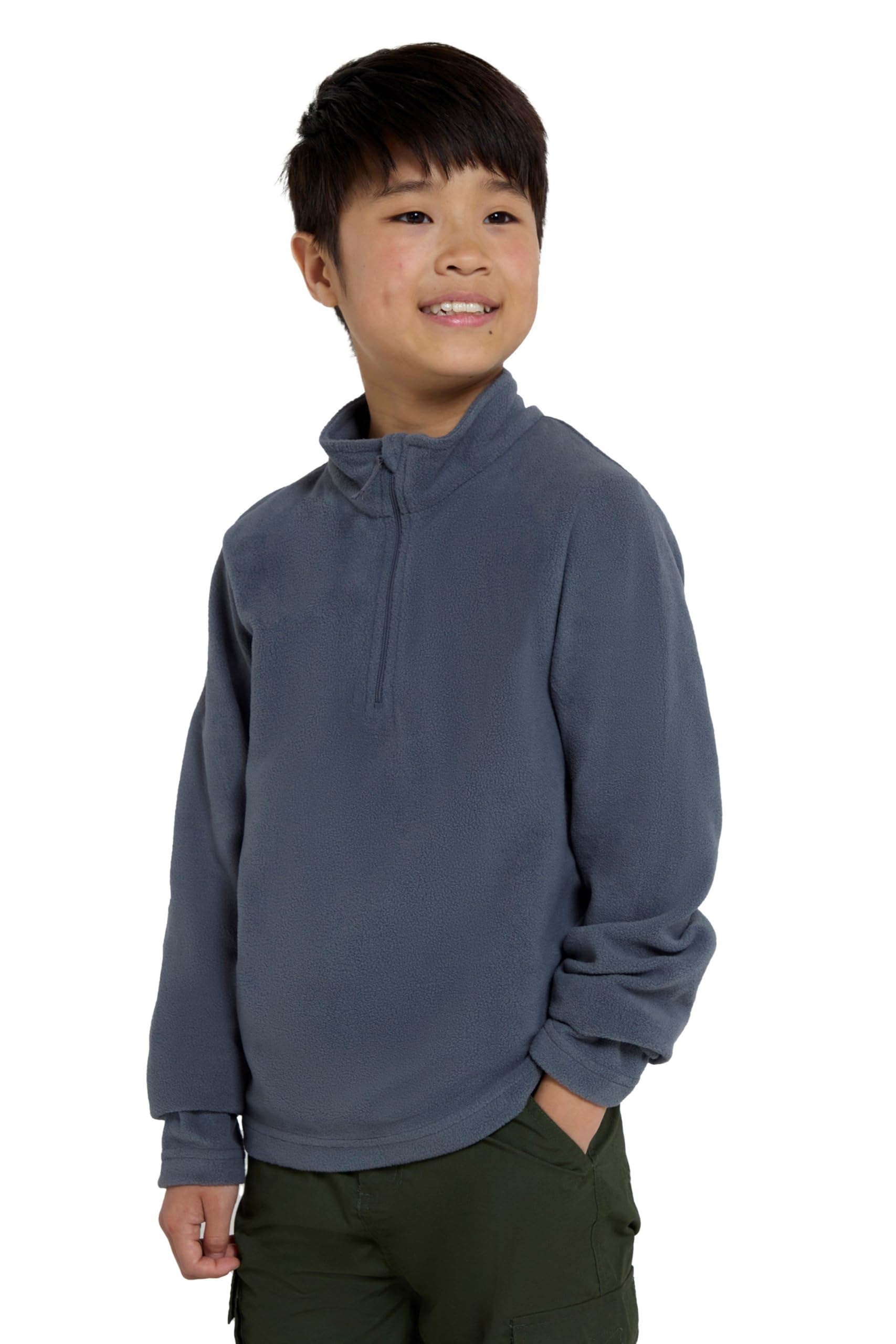 Camber II Kids Half-Zip Fleece - Grey