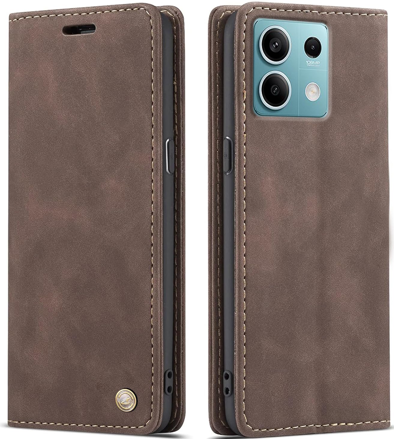 ClickCase for Redmi Note 13 Pro 5G Sheepskin Series Faux Soft Leather Wallet Flip Case Kick Stand with Magnetic Closure Lightweight Slim Flip Cover for Redmi Note 13 Pro 5G (Coffee Brown) ClickCase for Redmi Note 13 Pro 5G Sheepskin Series Faux Soft Leather Wallet Flip Case Kick Stand with Magnetic Closure Lightweight Slim Flip Cover for Redmi Note 13 Pro 5G (Coffee Brown)