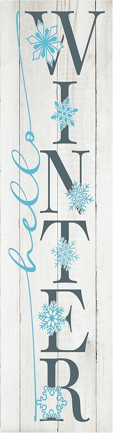 Twisted R Design - Unique Vertical Summer Decor Wooden Sign, 24" Hanging/Standing Farmhouse Summer Decor, Directly Printed Home Decorations for Summer, Hello Summer Ice Cream Vertical Wall Decor, 2ft