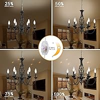 Vista 2 de HOXIYA Lámpara de araña regulable con enchufe para sala de estar, luces colgantes vintage de 22 pulgadas con cable, lámpara rústica para colgar