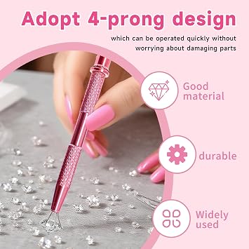 2 Pcs Piercing Ball Grabber, Piercing Ball Screw Holder Tool, Piercing Removal Tool, Grabber Pen Stainless Steel 4 Prongs Claw Tweezers for Jewelry Craft