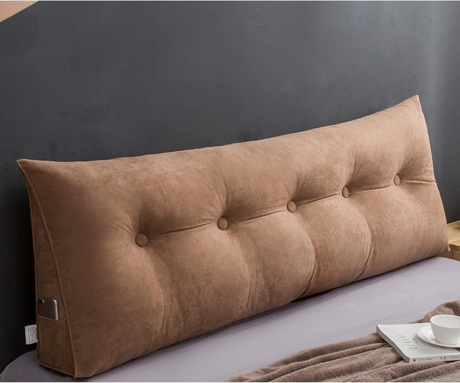 背もたれ クッション ロング ベッド クッション 大きい ソファー レストクッション 腰枕 椅子用 背中 仮眠用 120*50*20
