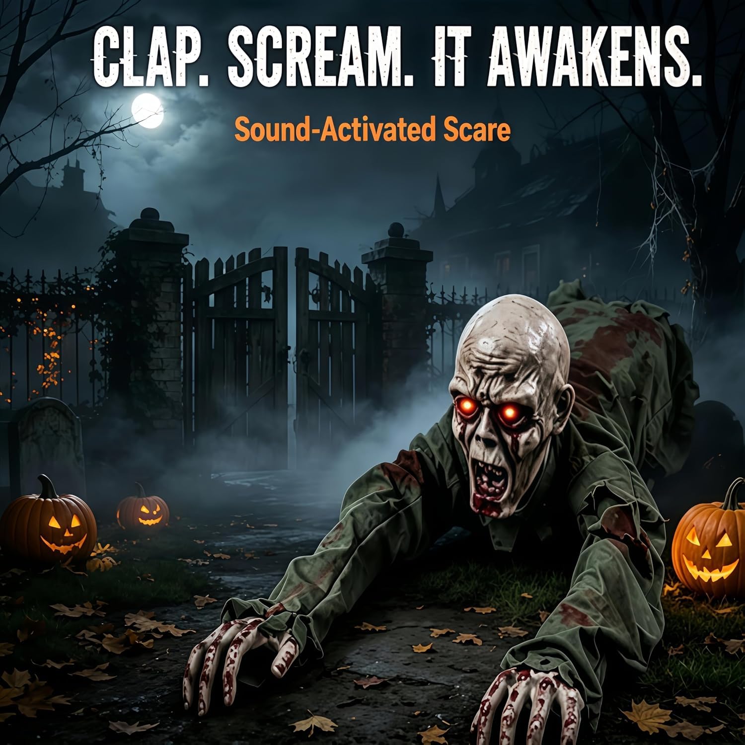 Générique Crawling Zombie Animatronic, effrayant pour Halloween A