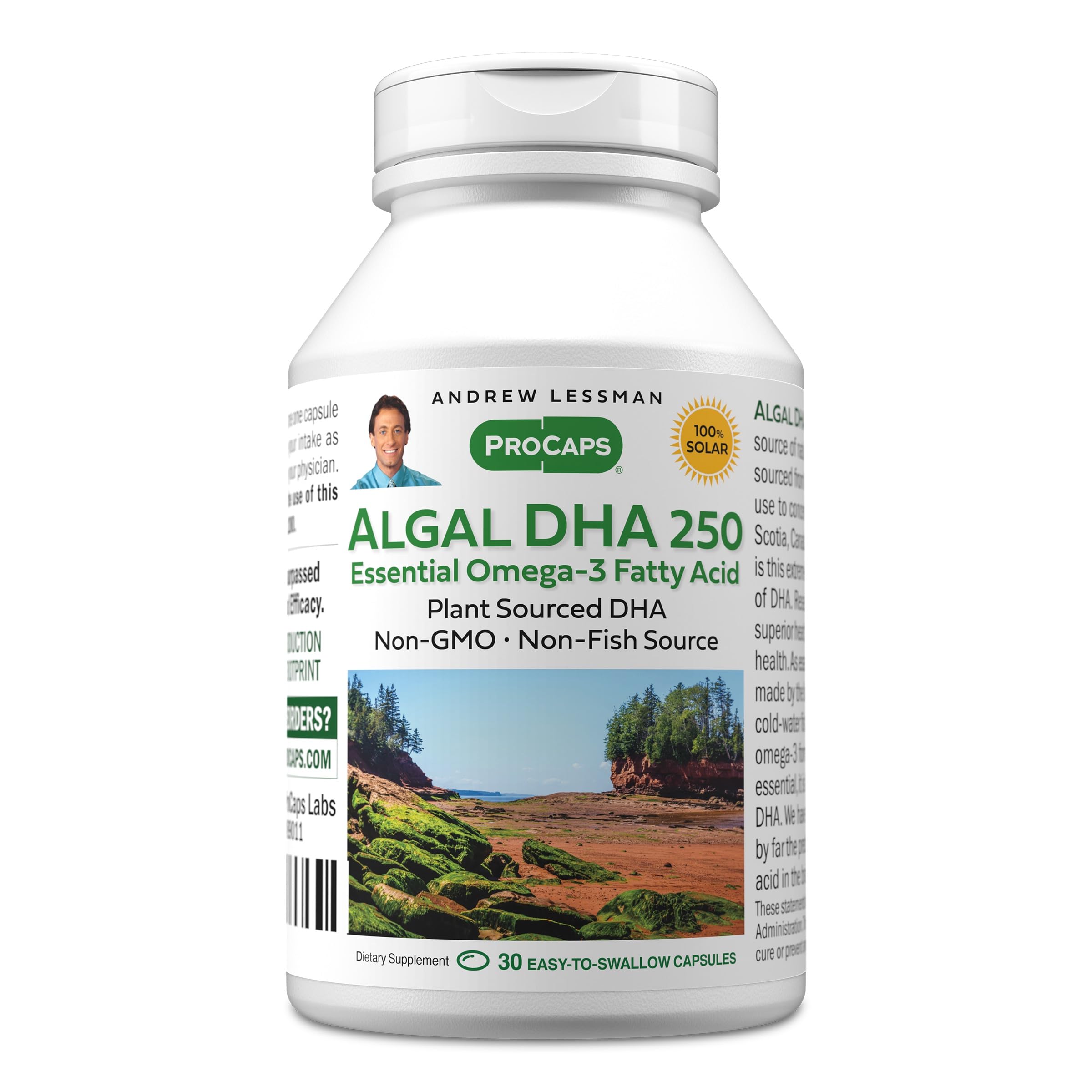 ProCaps DHA 250mg Algae Omega-3 30 Softgels by Andrew Lessman 30 Count (Pack of 1)