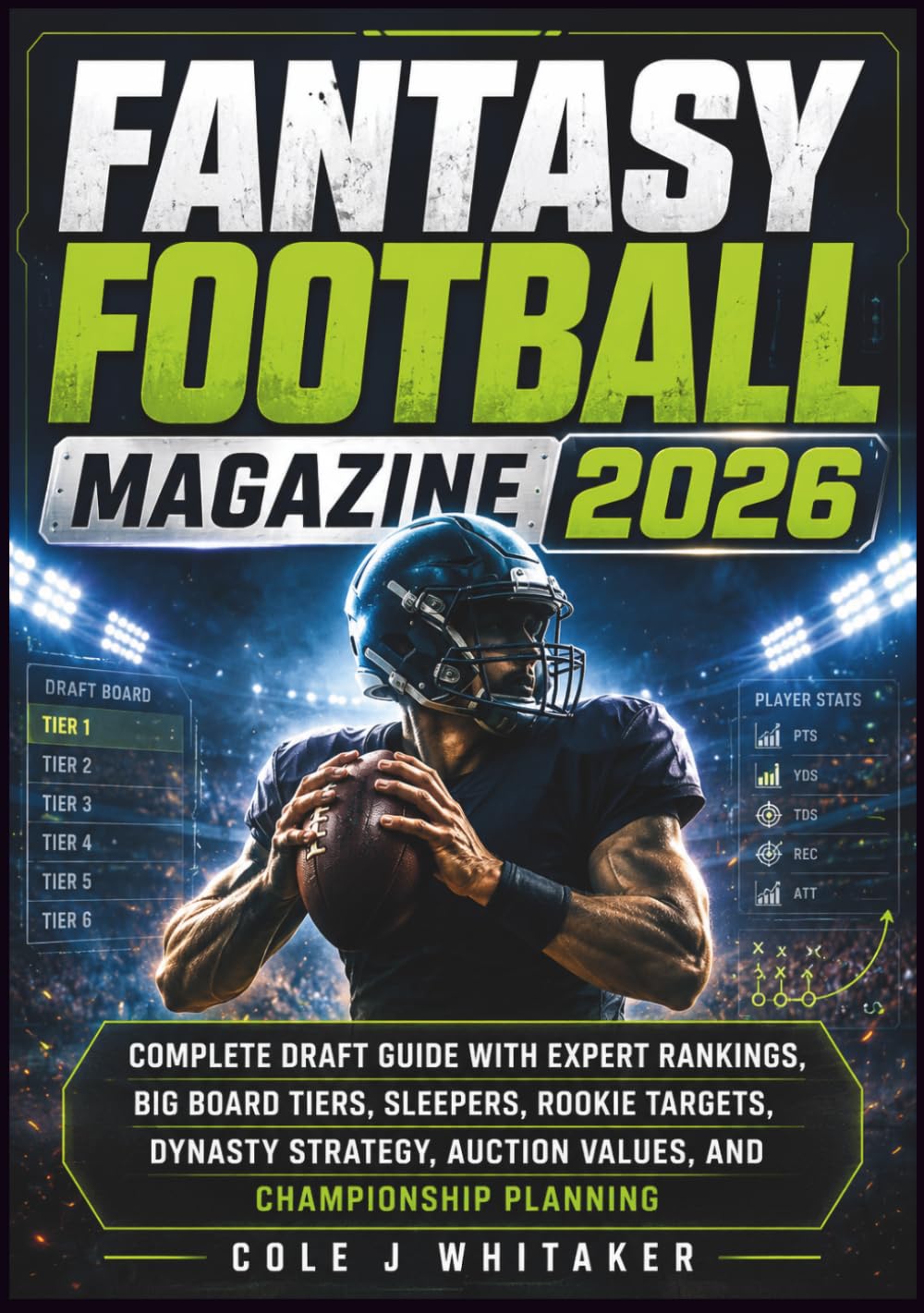 Fantasy Football Magazine 2026: Complete Draft Guide with Expert Rankings, Big Board Tiers, Sleepers, Rookie Targets, Dynasty Strategy, Auction Values, and Championship Planning