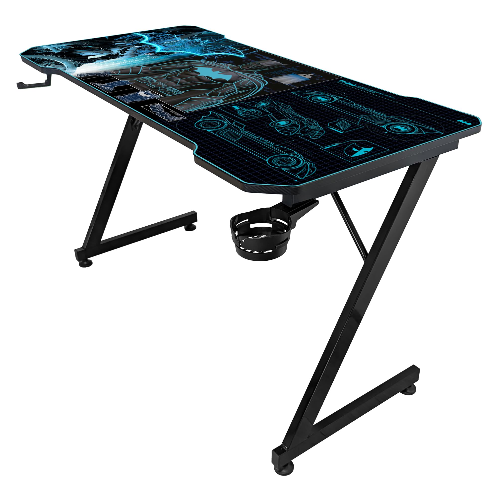 Bureau Gaming Ergonomique Batman avec Tapis de Souris XXL - Subsonic