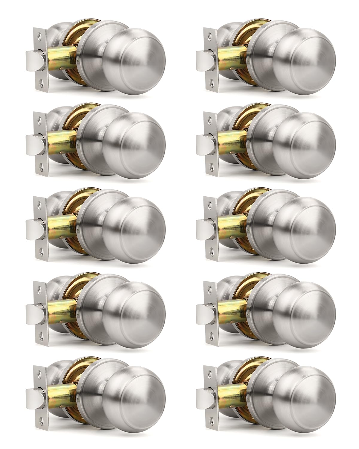 Matte Black Door Knobs - Keyless Privacy Locks -22