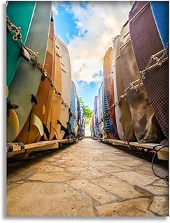 Bathroom Wall Art Decor Bathroom Pictures for Wall Artwork Surfboards rent Framed Canvas Wall Art for Bedroom Dining Room Farmhouse 16"x20"