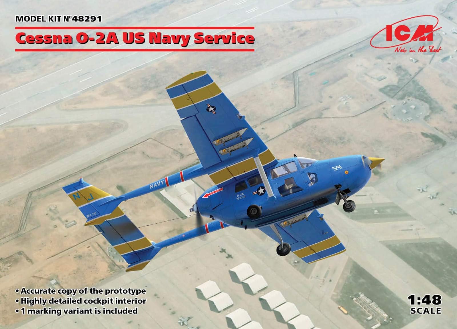 ICM1:48 - Cessna O-2A US Navy Service