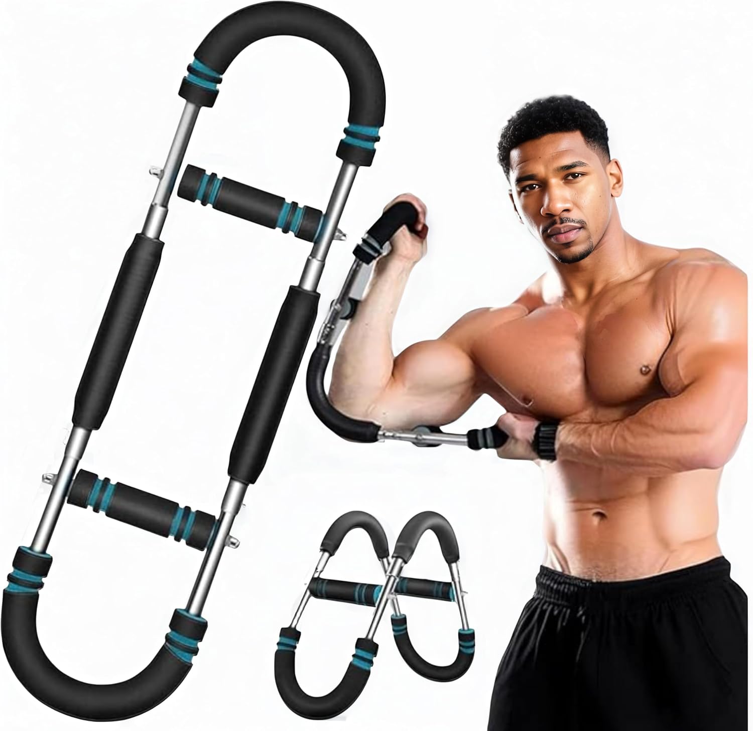 Adjustable Resistance Arm Trainer - Heavy Duty Chest & Upper Body Workout Equipment for Home Gym, Portable Strength Training Tool for Muscle Building, Shoulders and Back Exercise