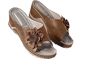 Sursell Vintage Flower Sandals