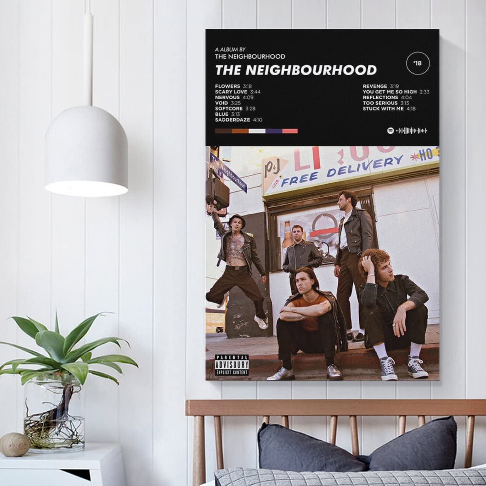 The Neighbourhood – The Neighbourhood – The Neighbourhood – Poster sur toile pour décoration de salon, chambre à coucher, 50 x 76,2 cm