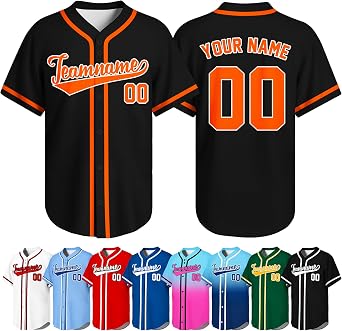 Custom Baseball Jersey Personalized Stitched Printed Team Name Number Logo Customized Sports Shirts for Men Women Youth